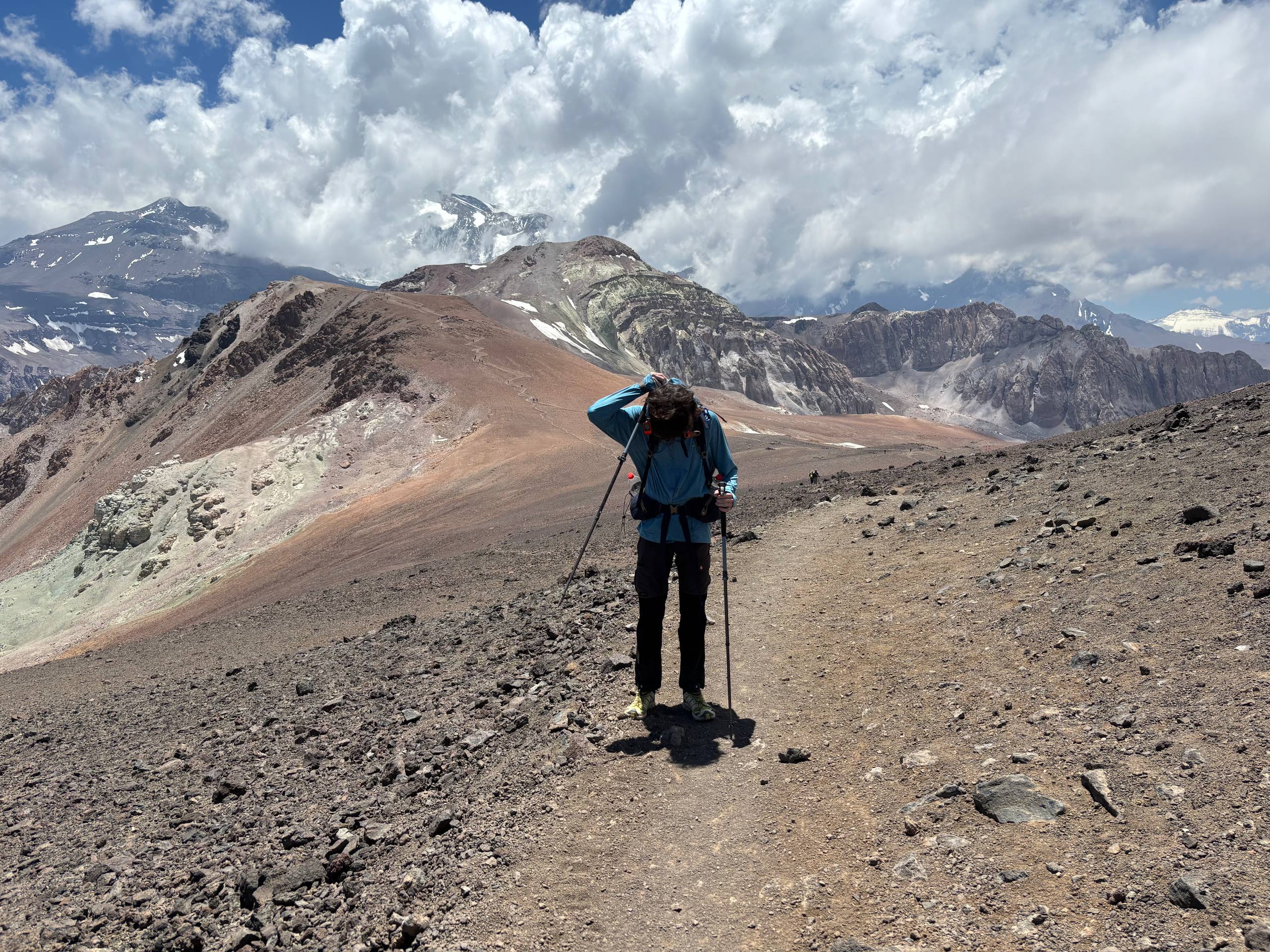 Myself on a flat section before the final summit push.