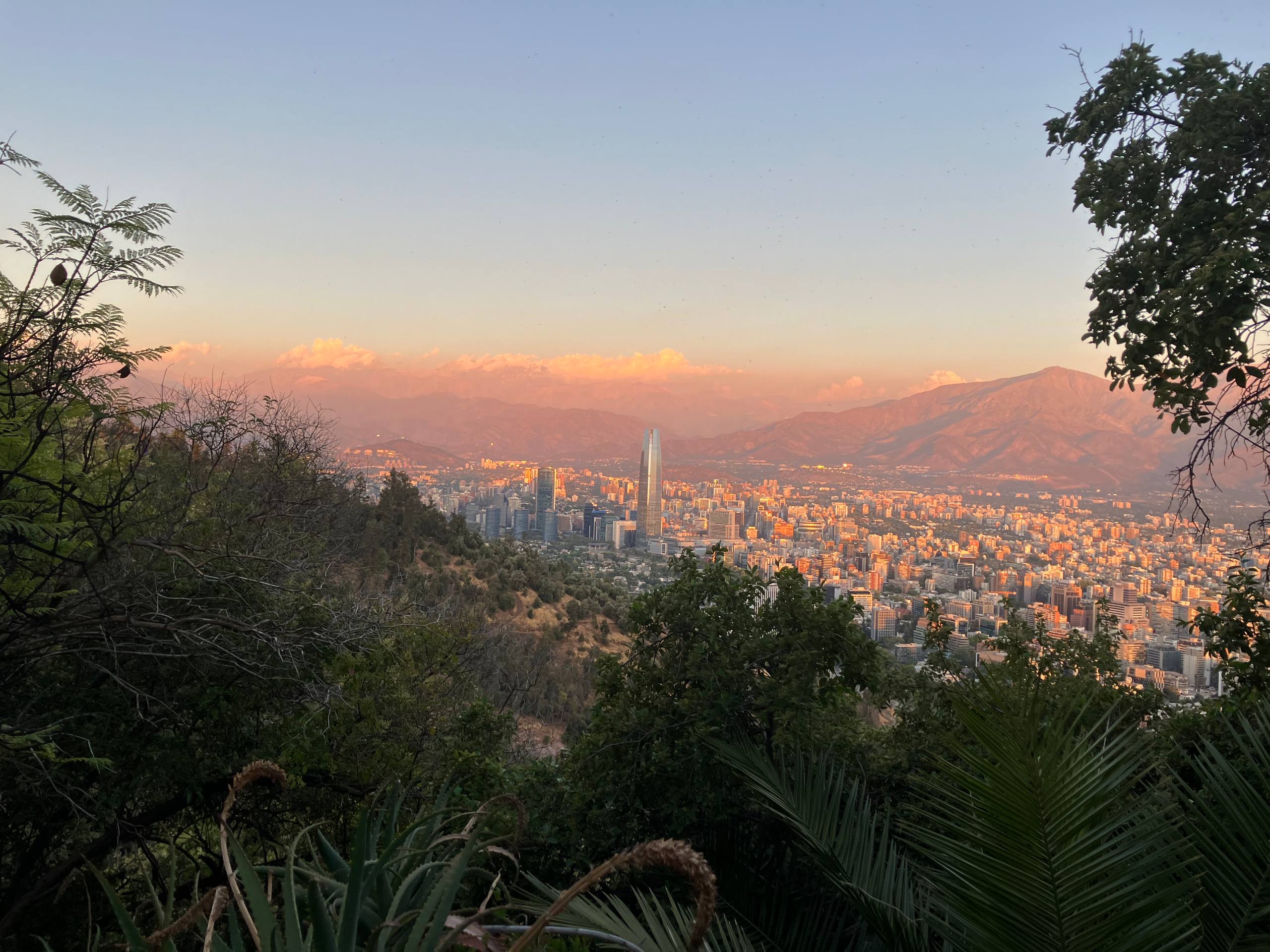 The beautiful city of Santiago.