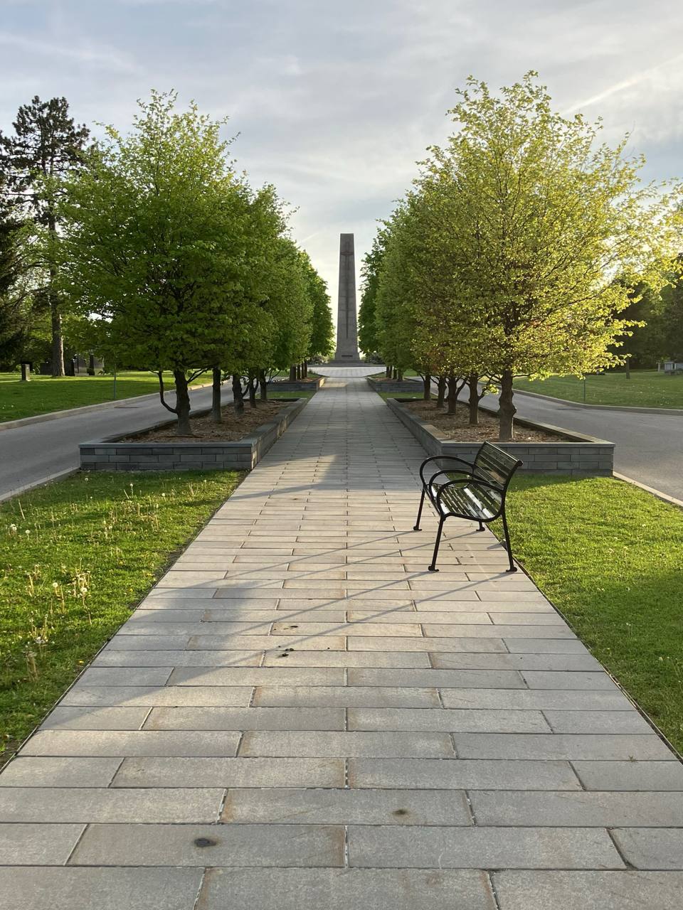 The memorial site at a cemetery in North York that inspired the writeup